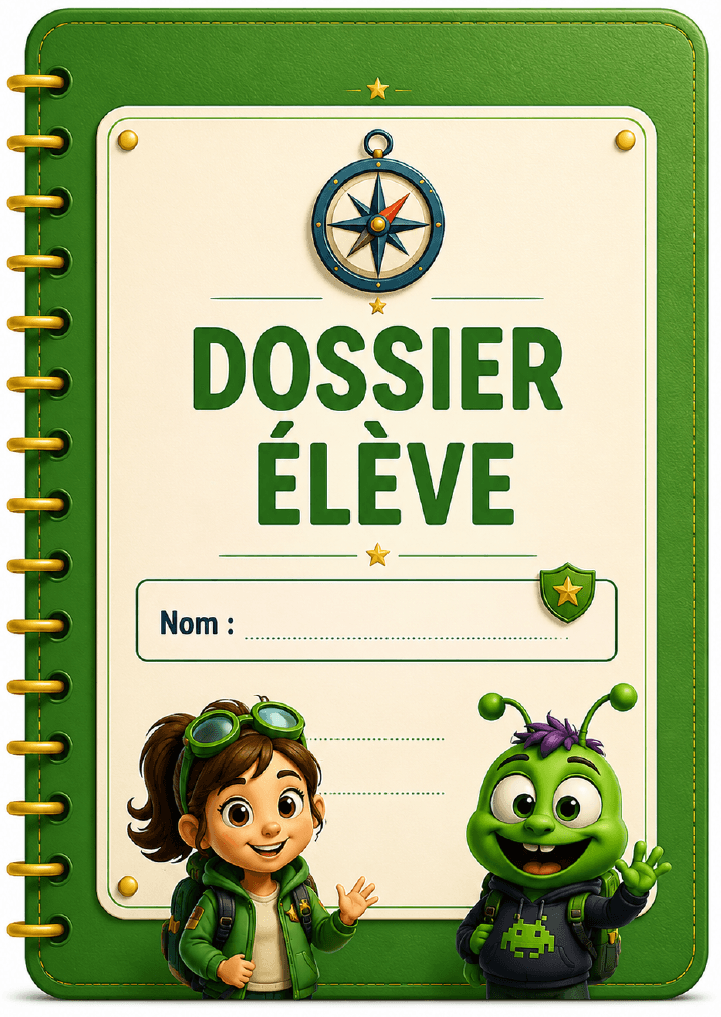 Couverture du carnet de missions de l’élève des Explorateurs du Numérique