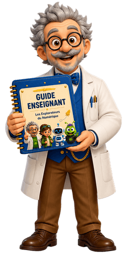 Le Professeur Pixel présente le dossier enseignant
